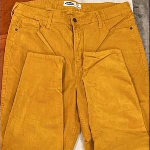 Old Navy Mustard Yellow skinny cords